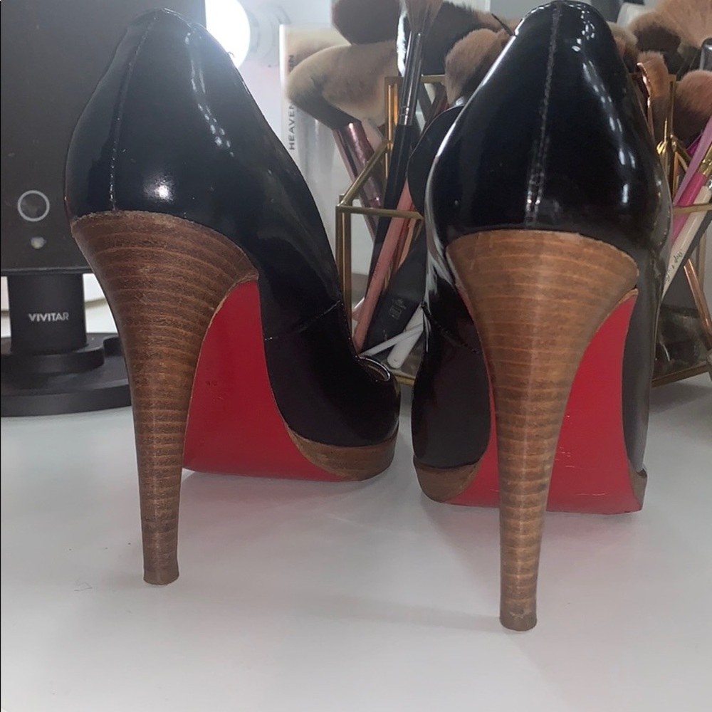 Christian Louboutin - Wood Heel Pumps in Black